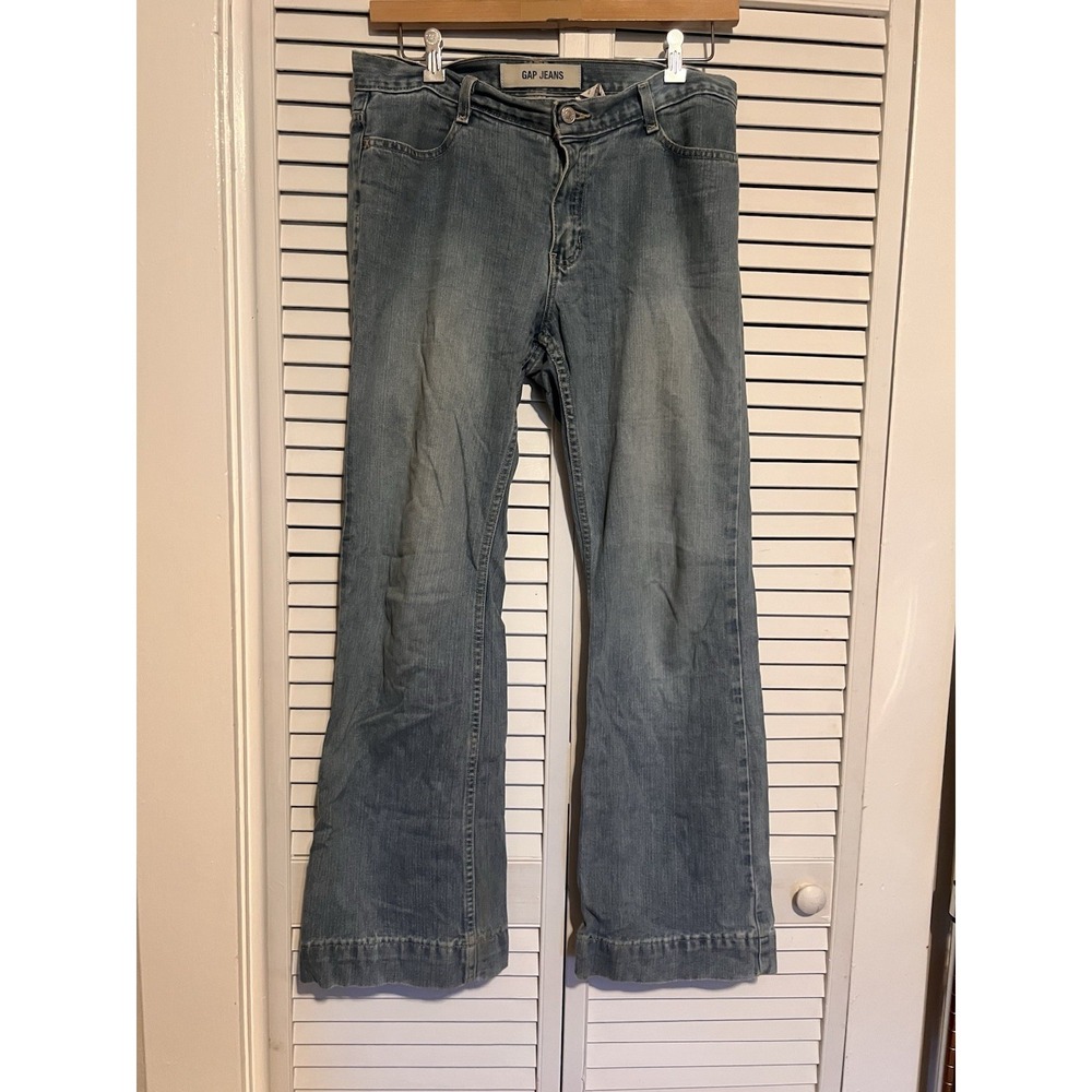 GAP Women's Size 12 Jeans Pants Mid Rise VINTAGE Bootcut‎ Light Wash Cotton